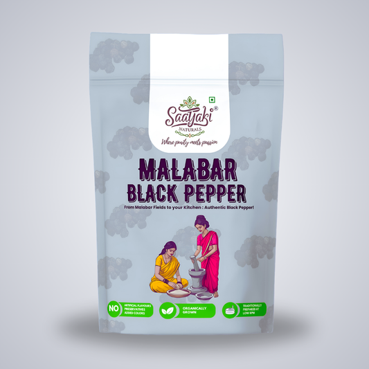 Malabar Black Pepper - Premium Whole Kali Mirch