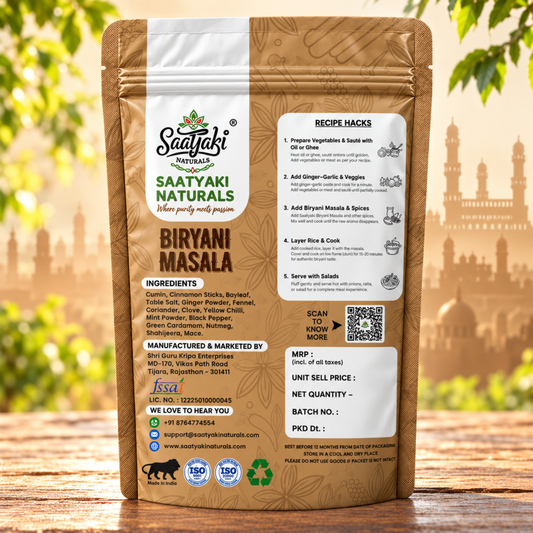 Hyderabadi Biryani Masala - One Spice Mix for Veg & Non-Veg Biryani