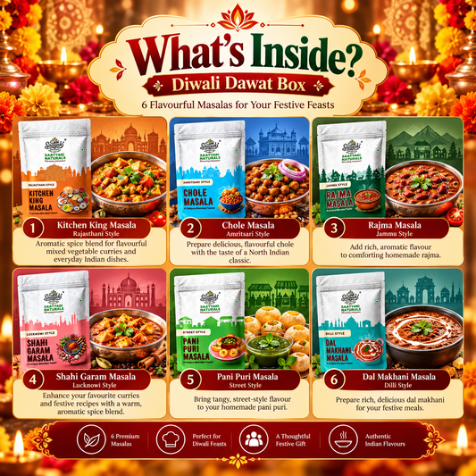Diwali Dawat Box – 6 Masala Festive Combo