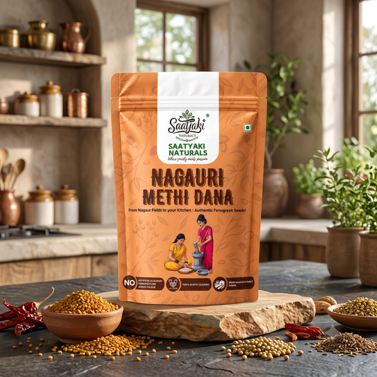 Nagauri Methi Dana - Premium Bold & Clean Fenugreek Seeds