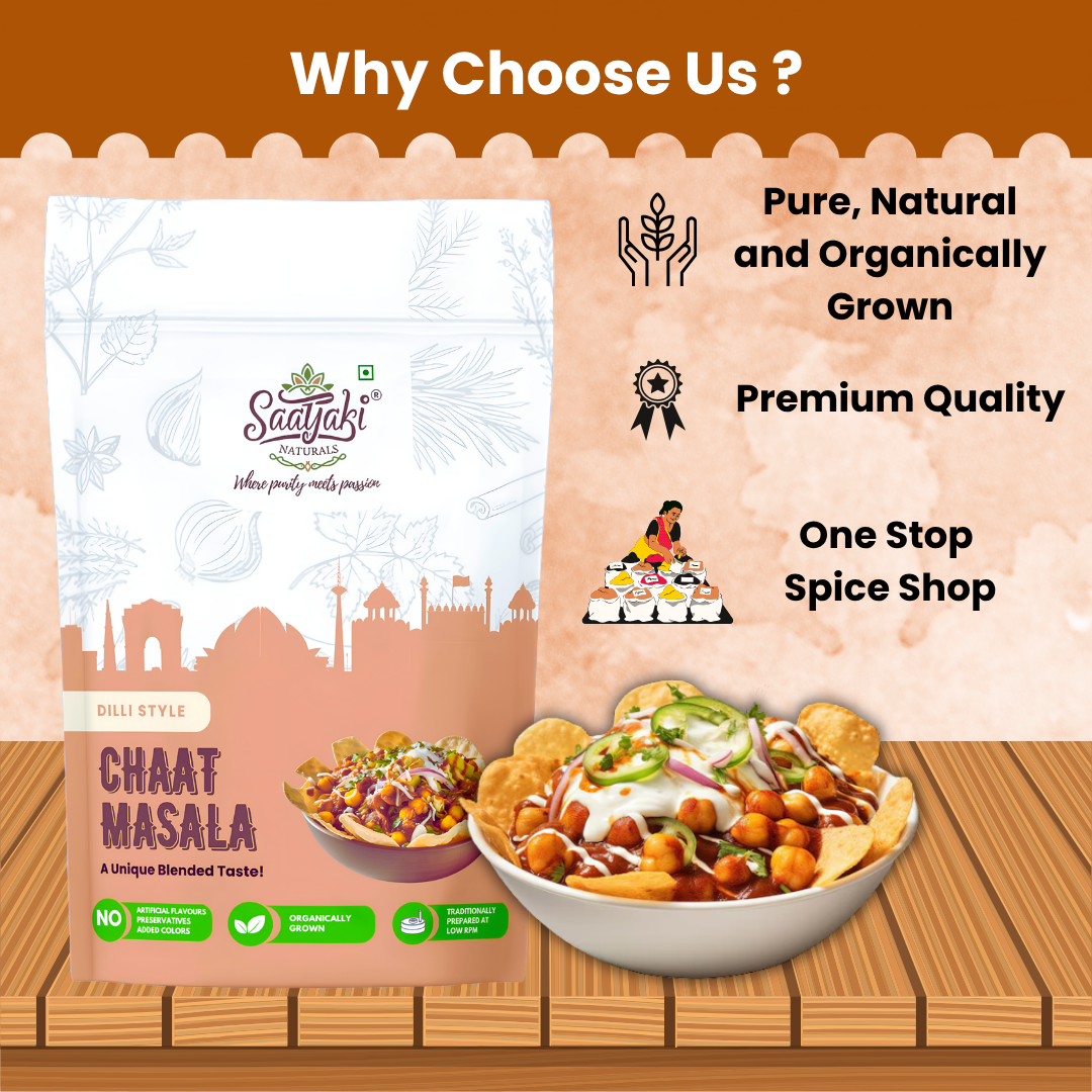 Dilli Style Chaat Masala - Authentic Spice Mix for Snacks & Salads
