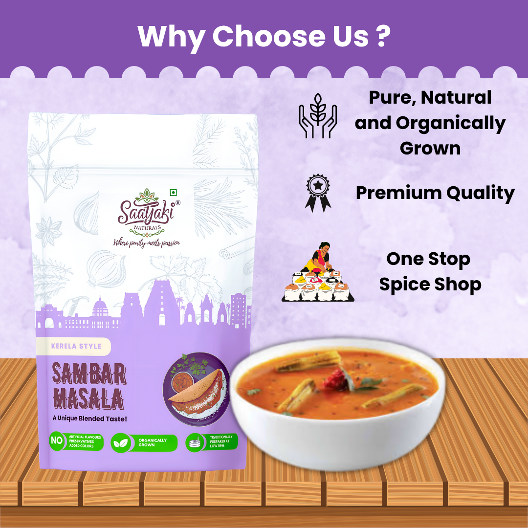 Kerala Style Sambar Masala - Authentic South Indian Spice Mix