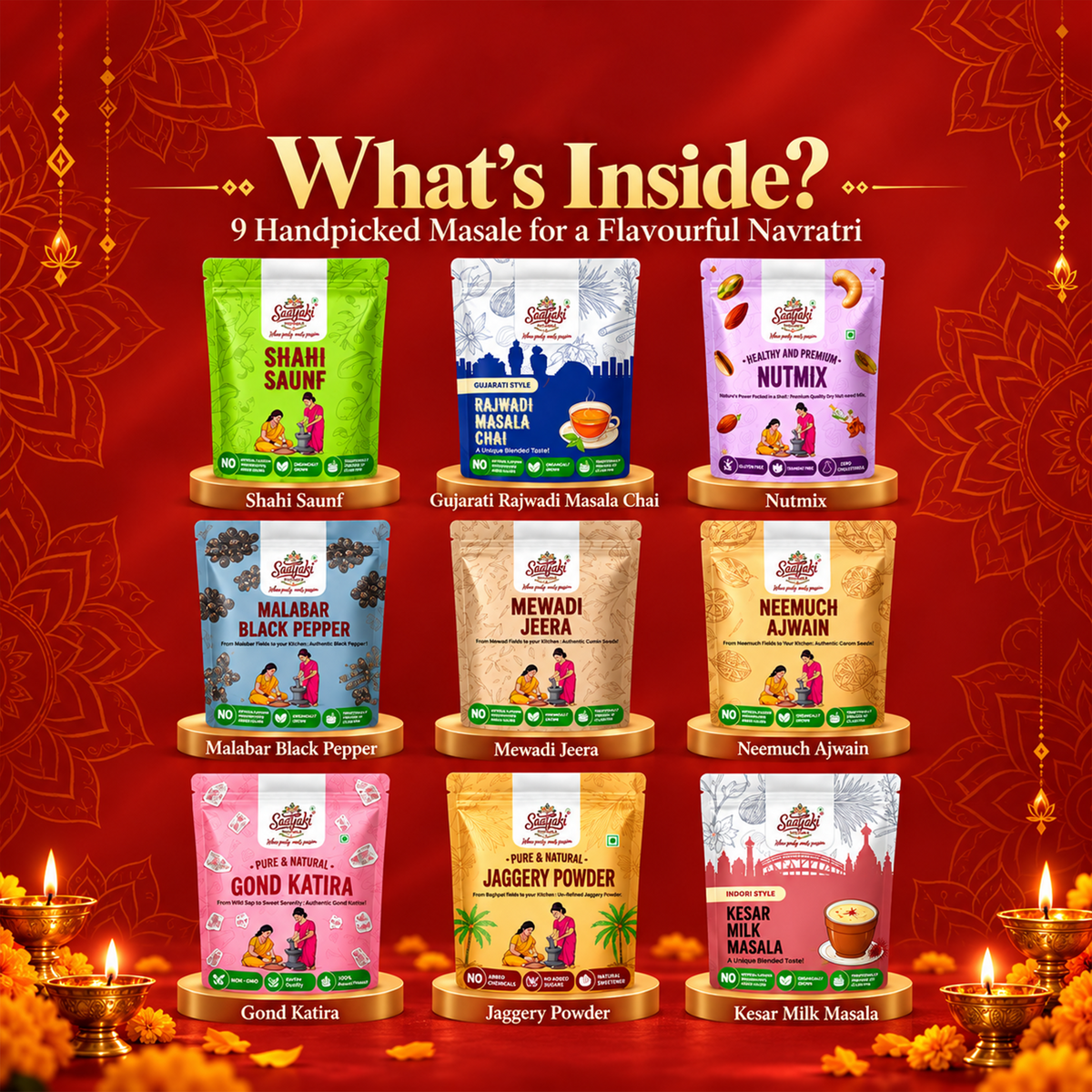Navratri Special Vrat Box – 9 Masale
