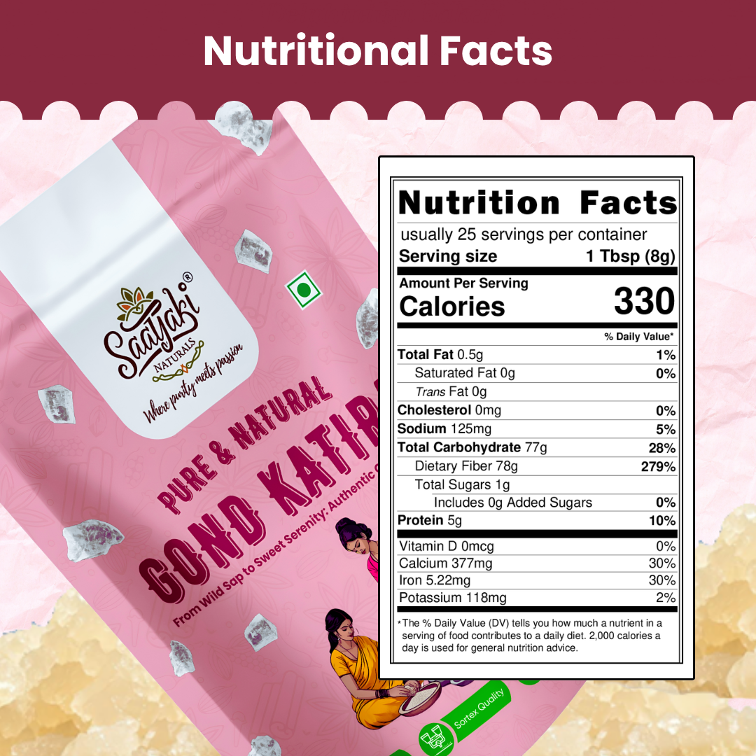 Pure Gond Katira - 100% Pure Edible Gum