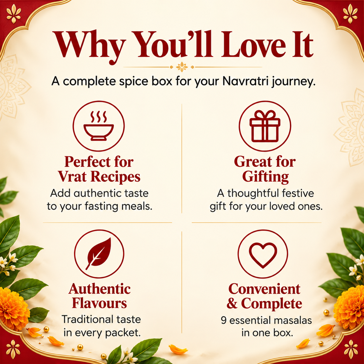 Navratri Special Vrat Box – 9 Masale