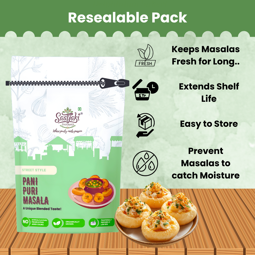 Pani Puri Masala -  Street Style Golgappe Masala