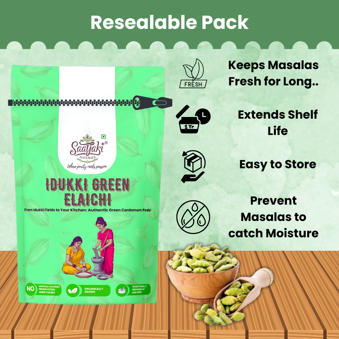 Idukki Green Elaichi - Premium Green Cardamom Pods