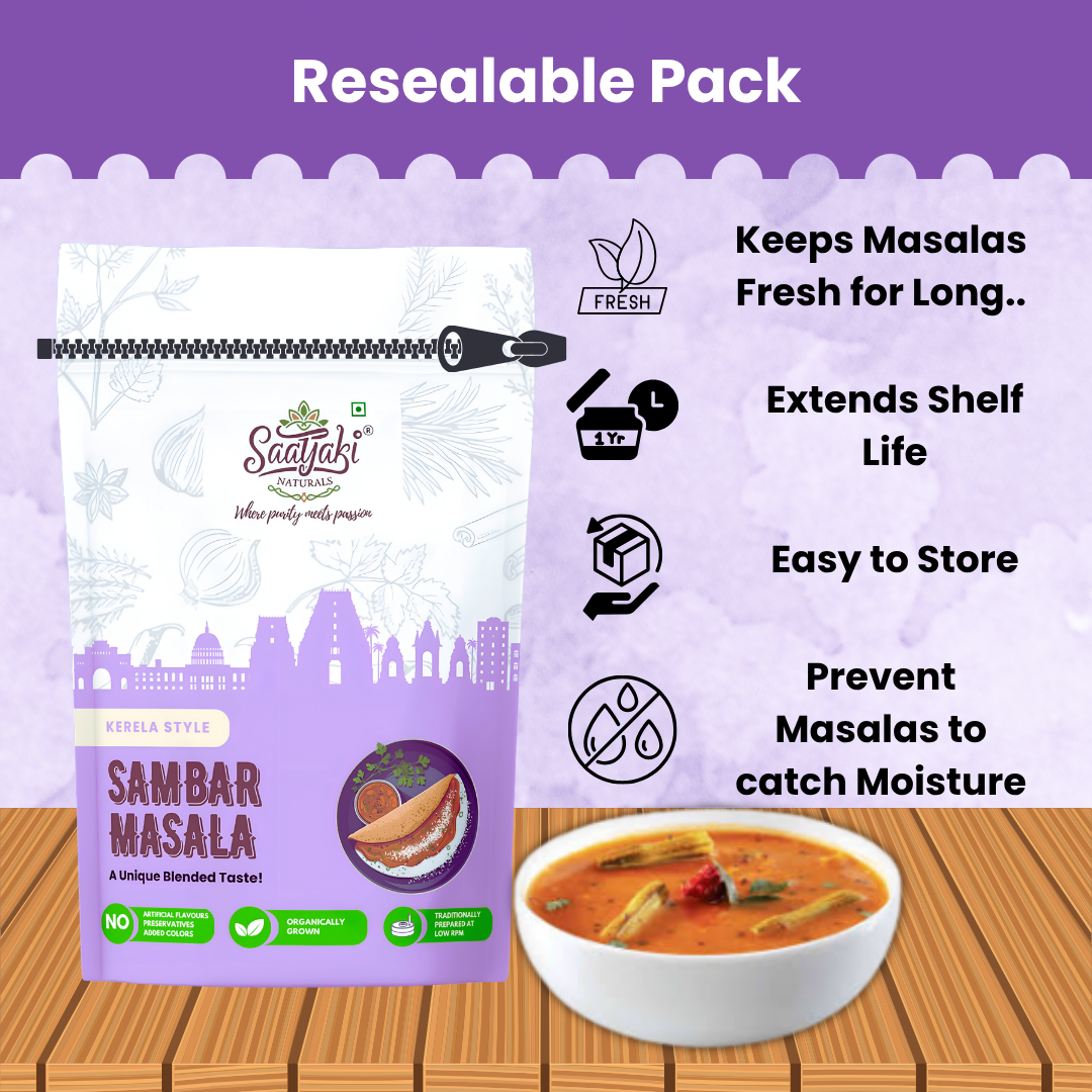 Kerala Style Sambar Masala - Authentic South Indian Spice Mix