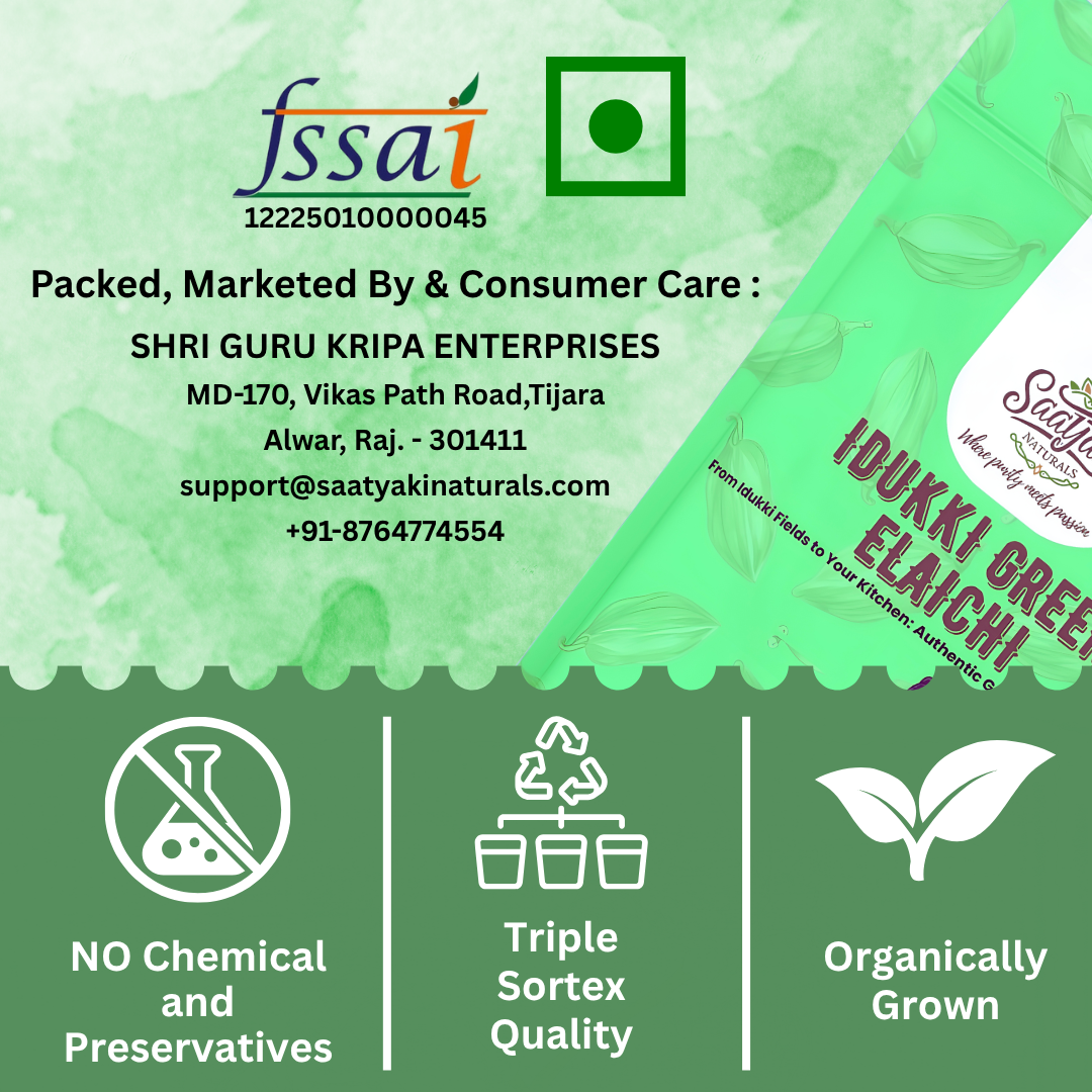 Idukki Green Elaichi - Premium Green Cardamom Pods