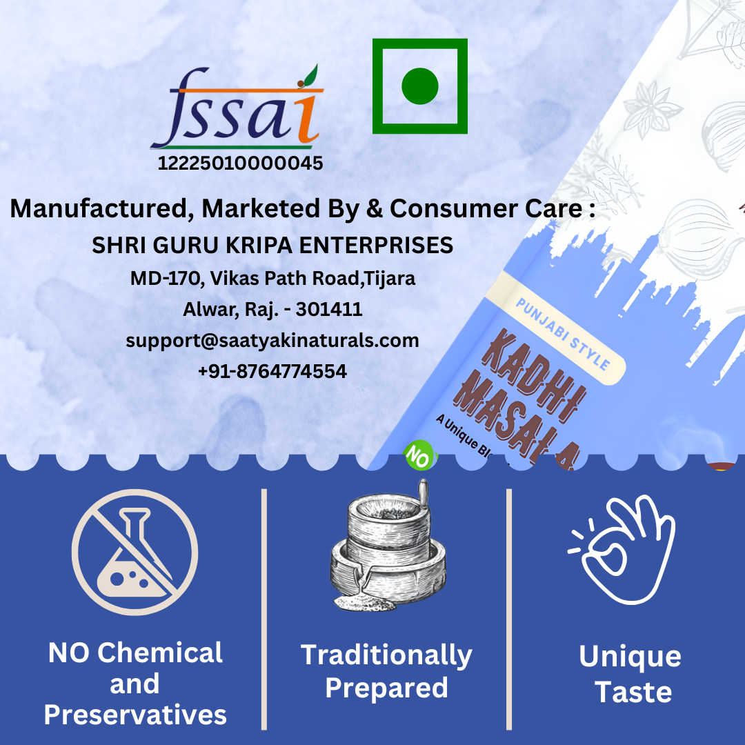Pure Punjabi Style Kadhi Masala - Authentic North Indian Curry Spice Mix