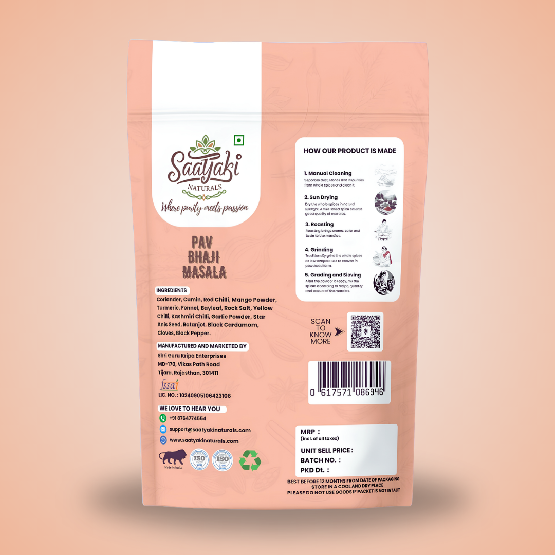 Mumbai Style Pav Bhaji Masala - Premium Spice Blend