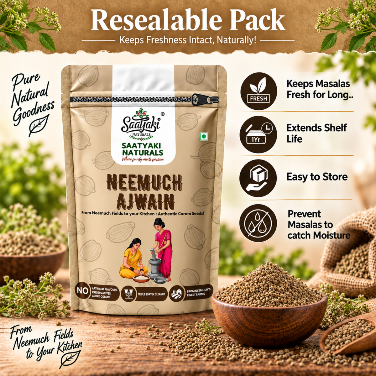 Neemuch Ajwain - Premium Organic Carom Seeds