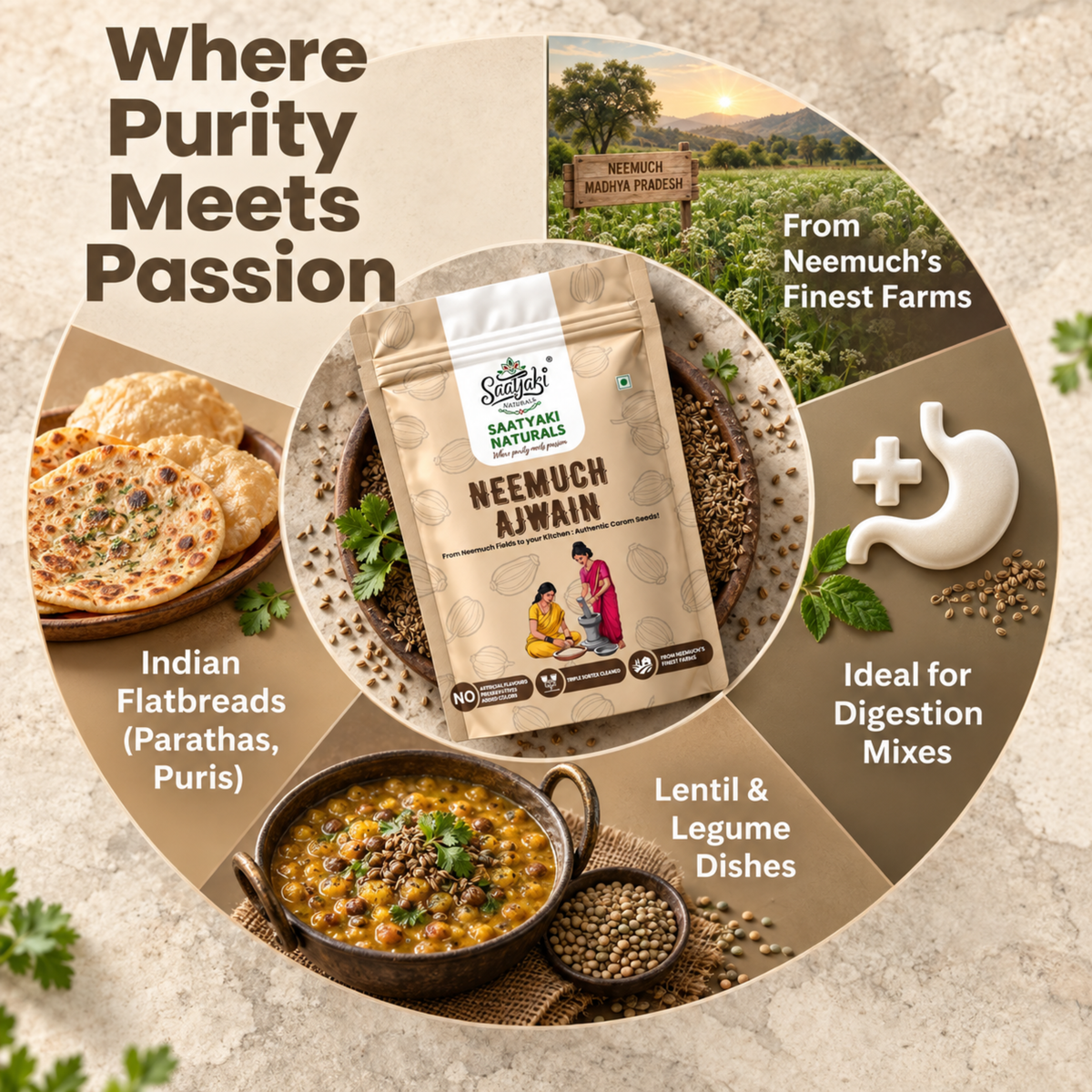 Neemuch Ajwain - Premium Organic Carom Seeds