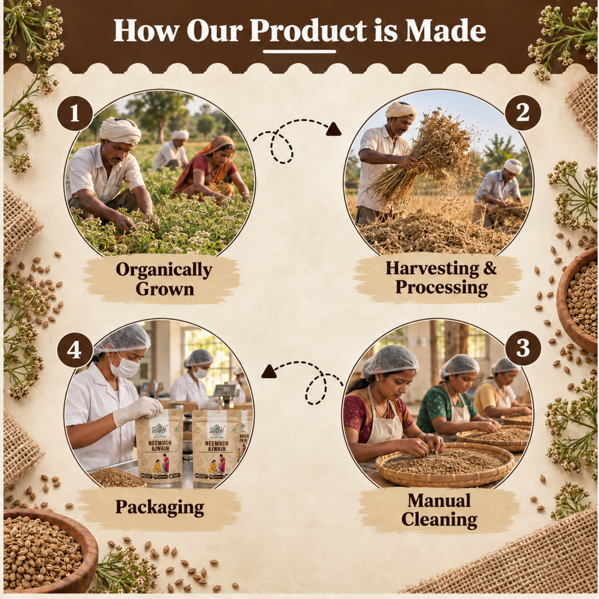 Neemuch Ajwain - Premium Organic Carom Seeds