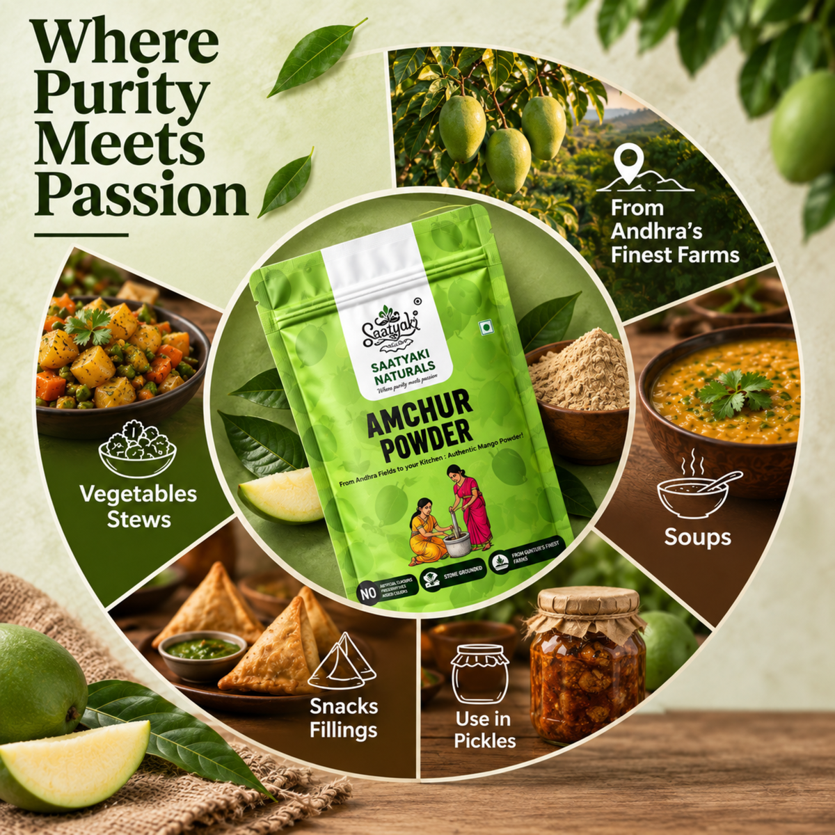 Premium Amchur Powder - Dried Mango Powder