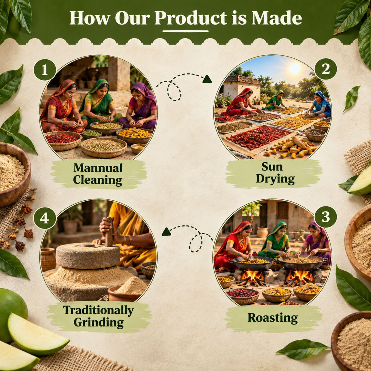 Premium Amchur Powder - Dried Mango Powder