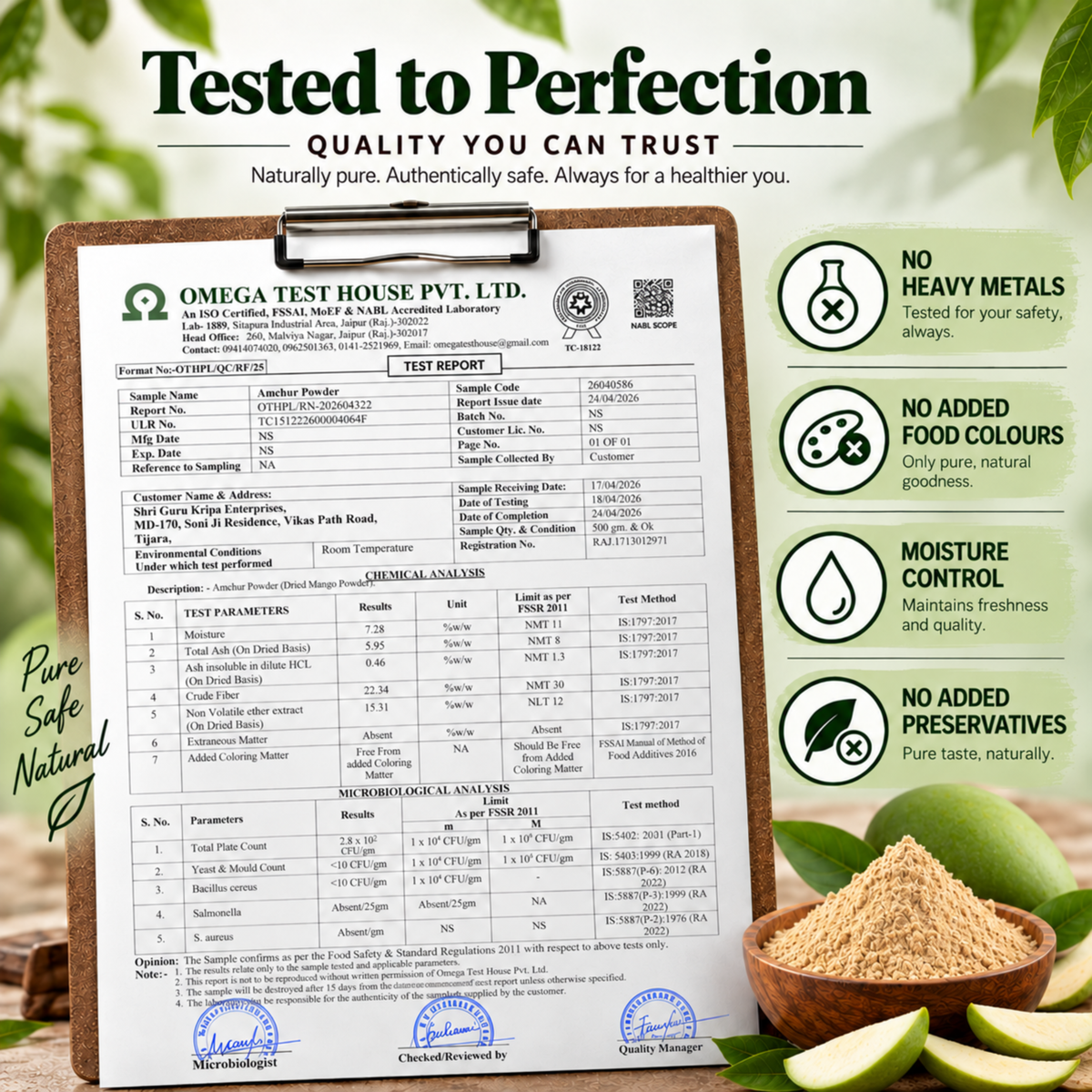 Premium Amchur Powder - Dried Mango Powder