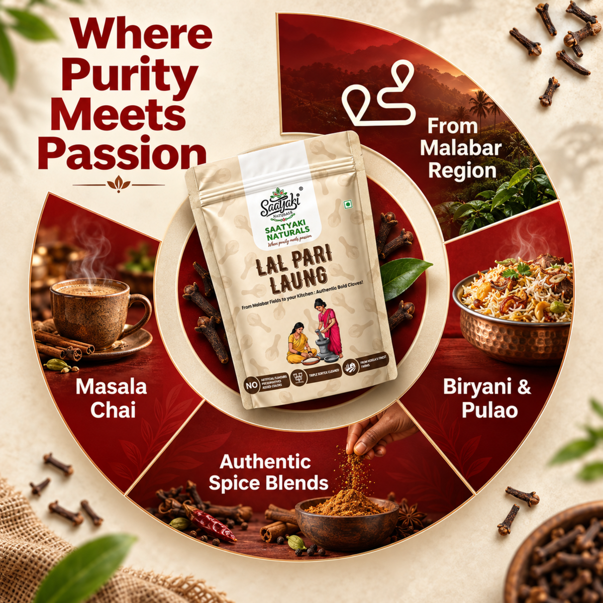 Lal Pari Laung - Premium Handpicked Cloves