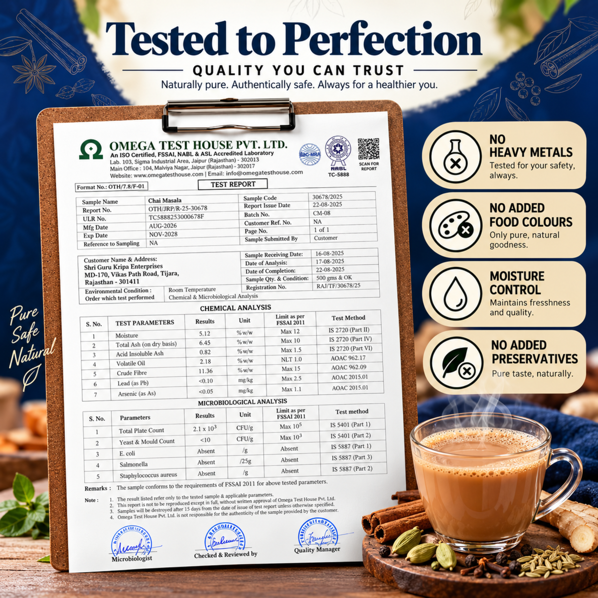 Rajwadi Chai Masala - Authentic Royal Tea Masala Mix