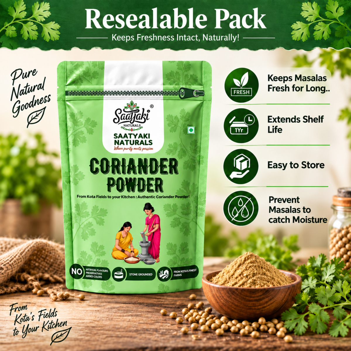 Coriander Powder - Premium Dhaniya Powder