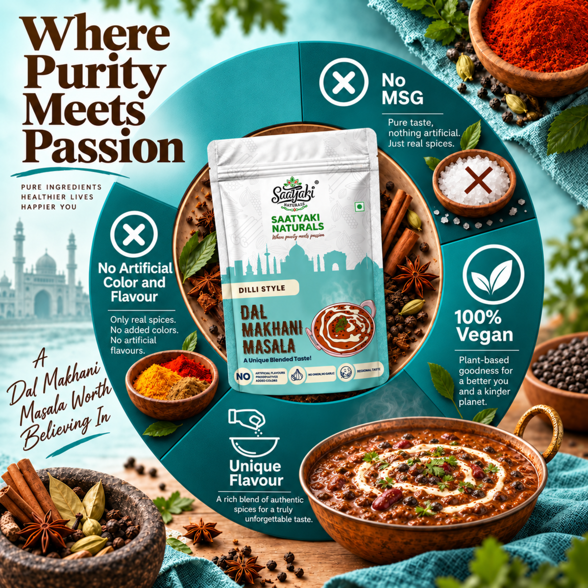 Dal Makhani Masala - Dilli Style Creamy Dal Makhani Spice Mix