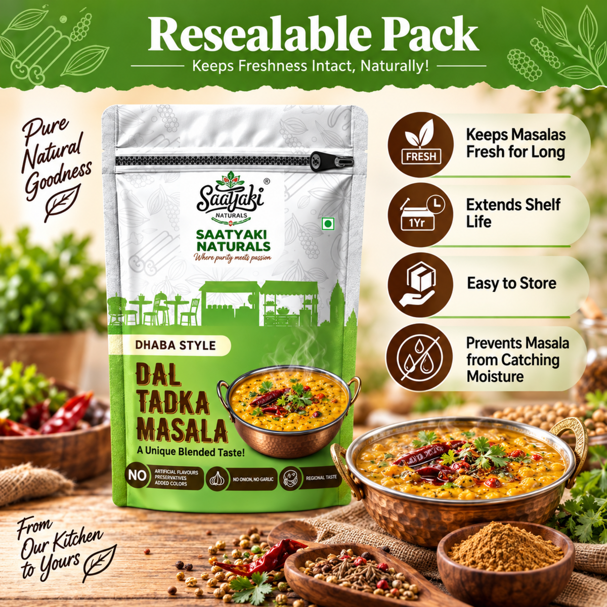 Dal Tadka Masala Powder - Spicy Dal Fry Masala Spice Mix