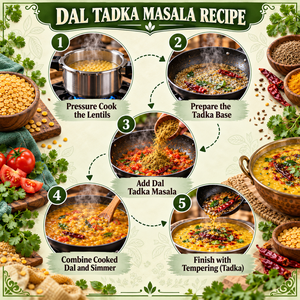 Dal Tadka Masala Powder - Spicy Dal Fry Masala Spice Mix