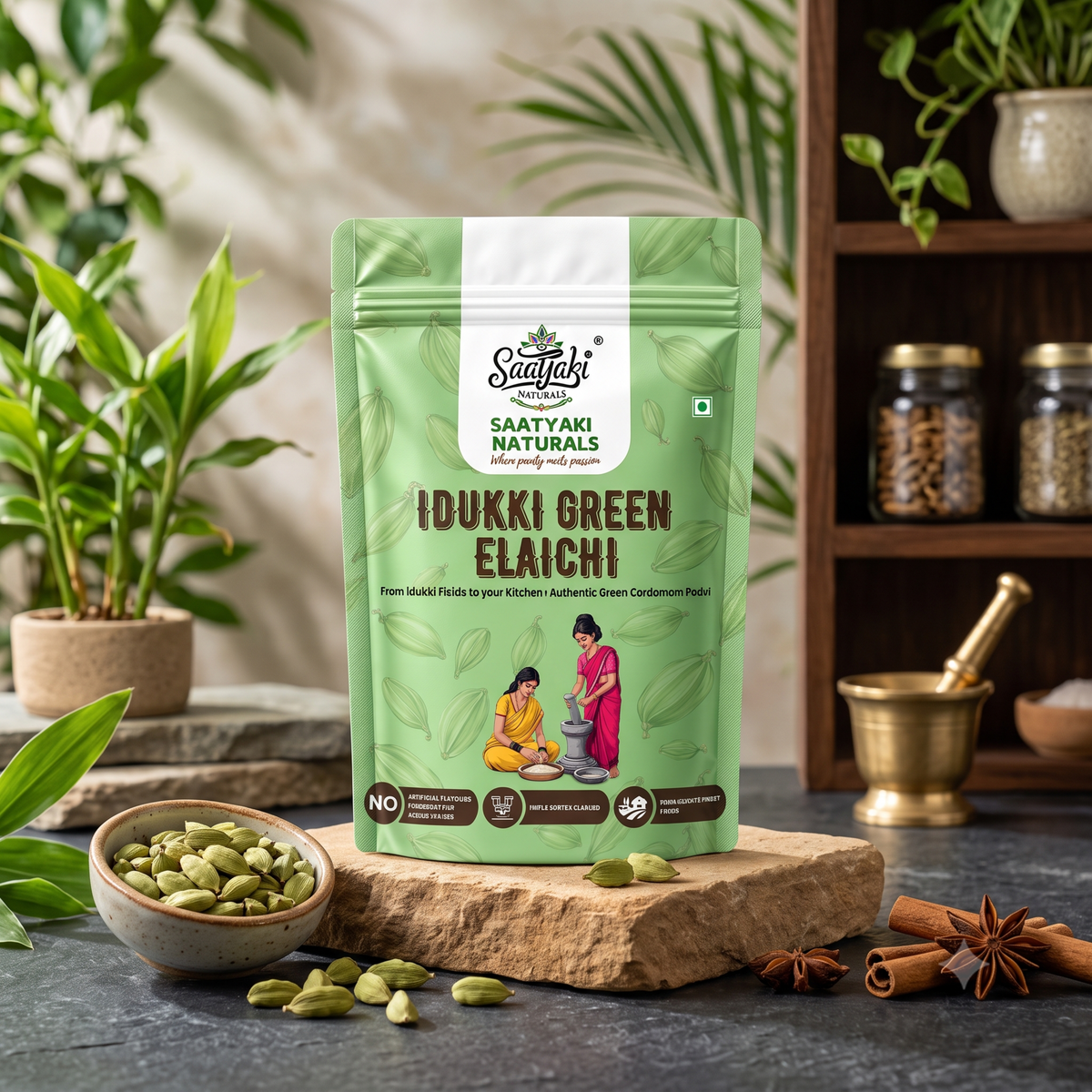 Idukki Green Elaichi - Premium Green Cardamom Pods