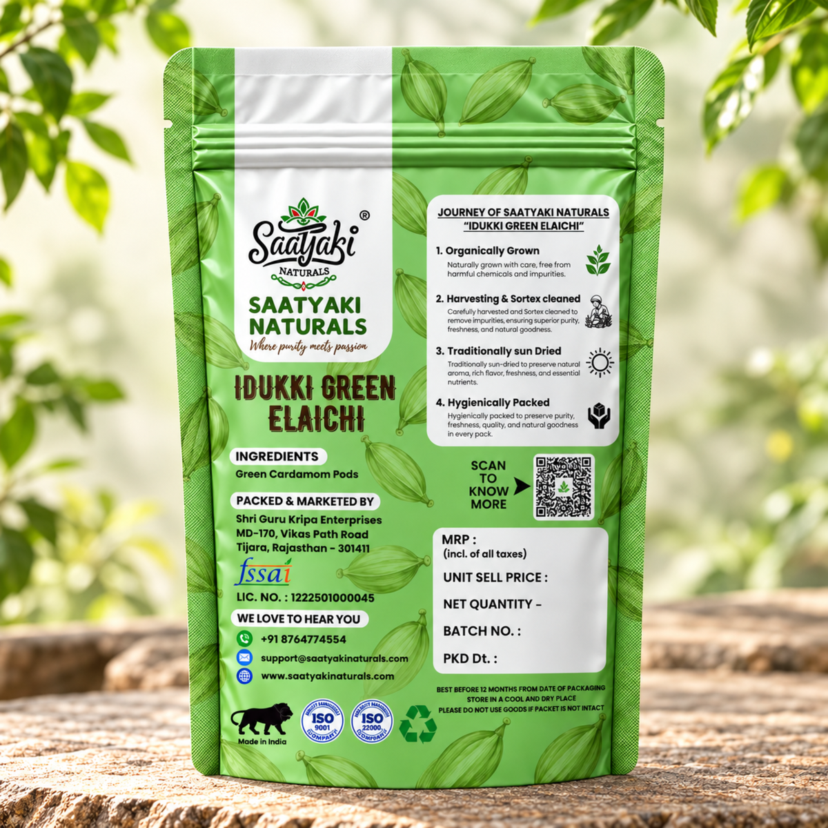 Idukki Green Elaichi - Premium Green Cardamom Pods