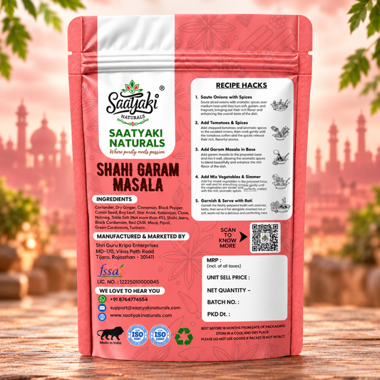 Shahi Garam Masala - Pure & Handgrounded Royal Mix