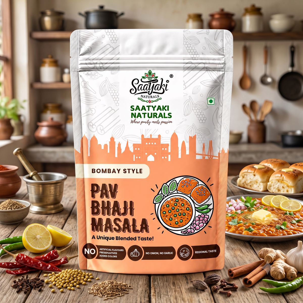 Mumbai Style Pav Bhaji Masala - Premium Spice Blend
