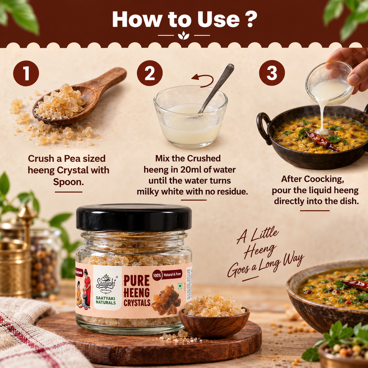 Heeng Crystals – Pure, Potent & Traditionally Aromatic Asafoetida
