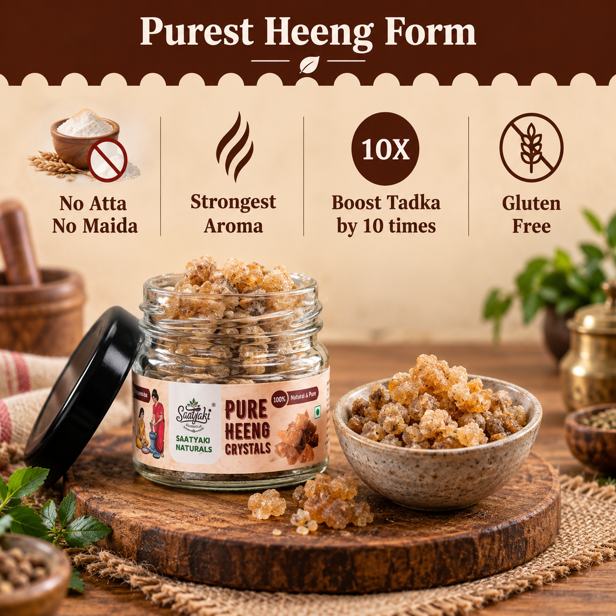Heeng Crystals – Pure, Potent & Traditionally Aromatic Asafoetida