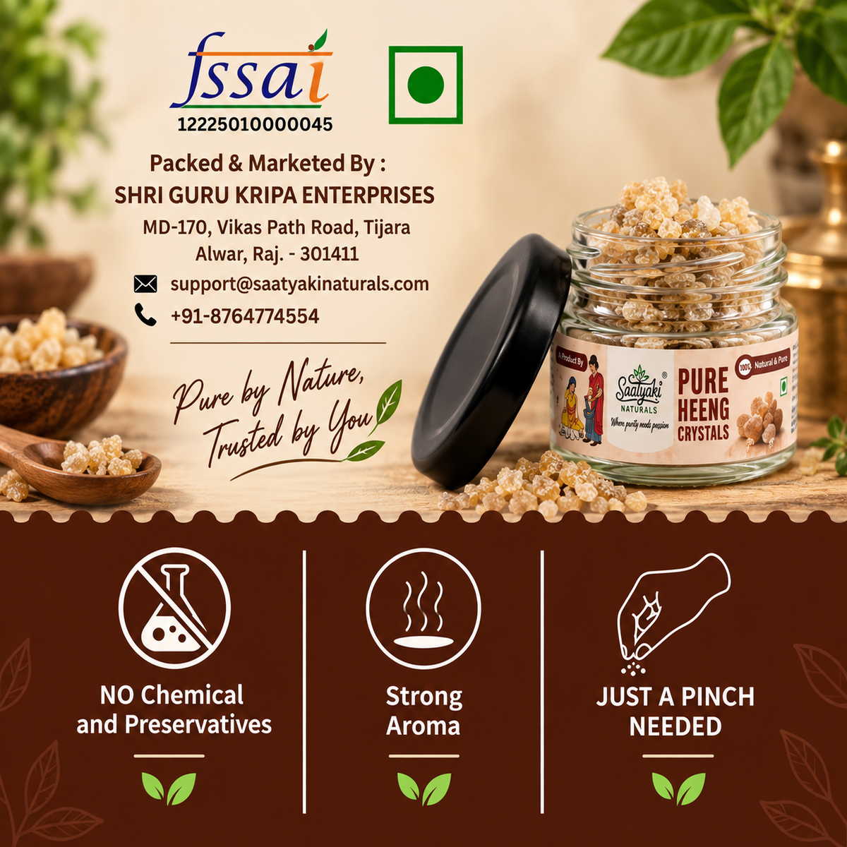 Heeng Crystals – Pure, Potent & Traditionally Aromatic Asafoetida