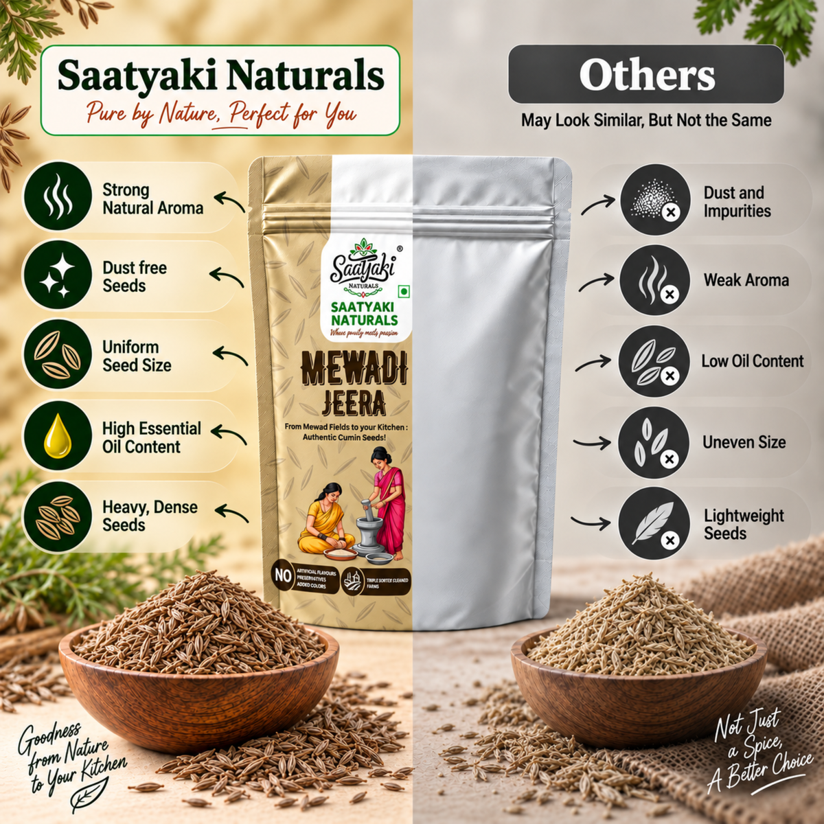 Mewadi Jeera - Premium Organic Cumin Seeds