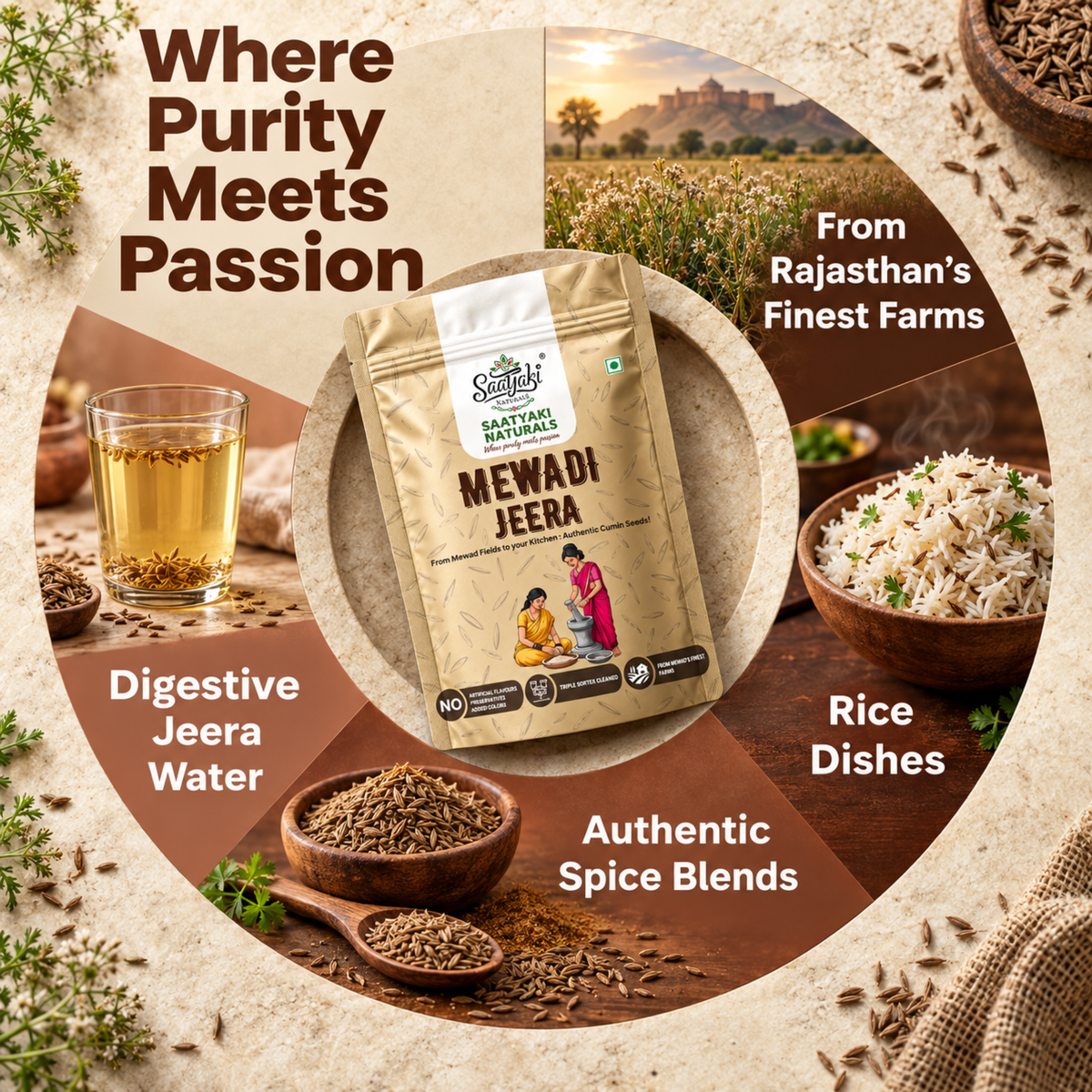 Mewadi Jeera - Premium Organic Cumin Seeds