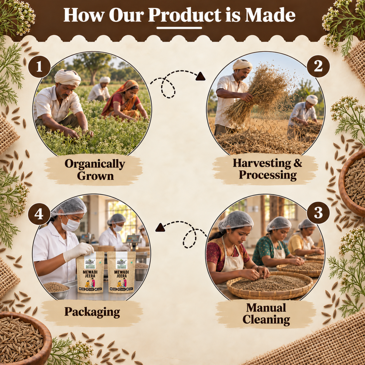 Mewadi Jeera - Premium Organic Cumin Seeds