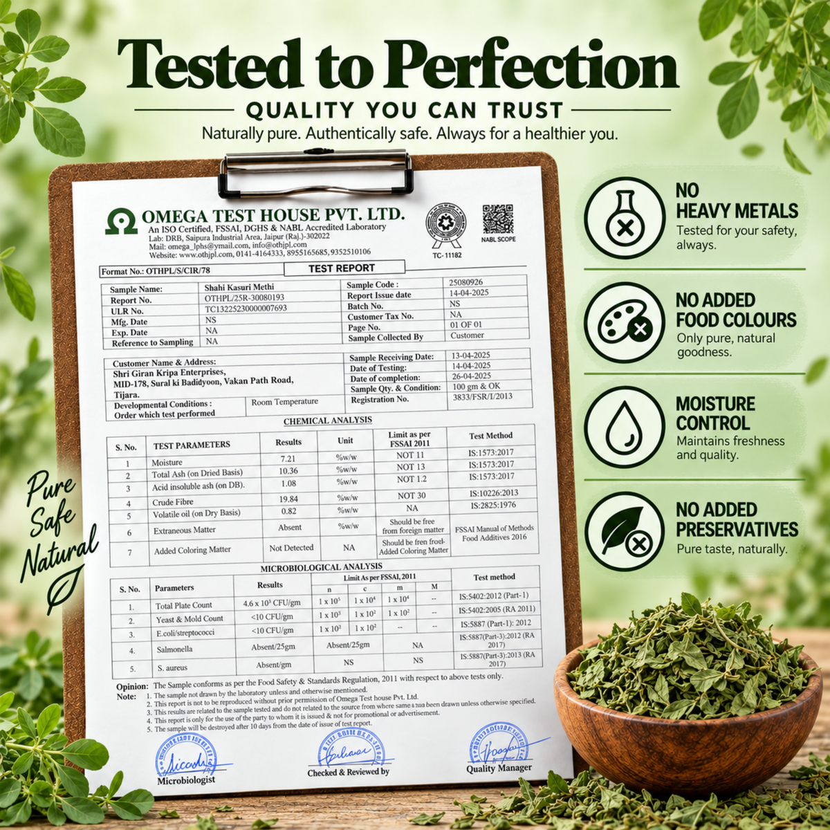 Shahi Kasuri Methi - Premium Dried Fenugreek Leaves