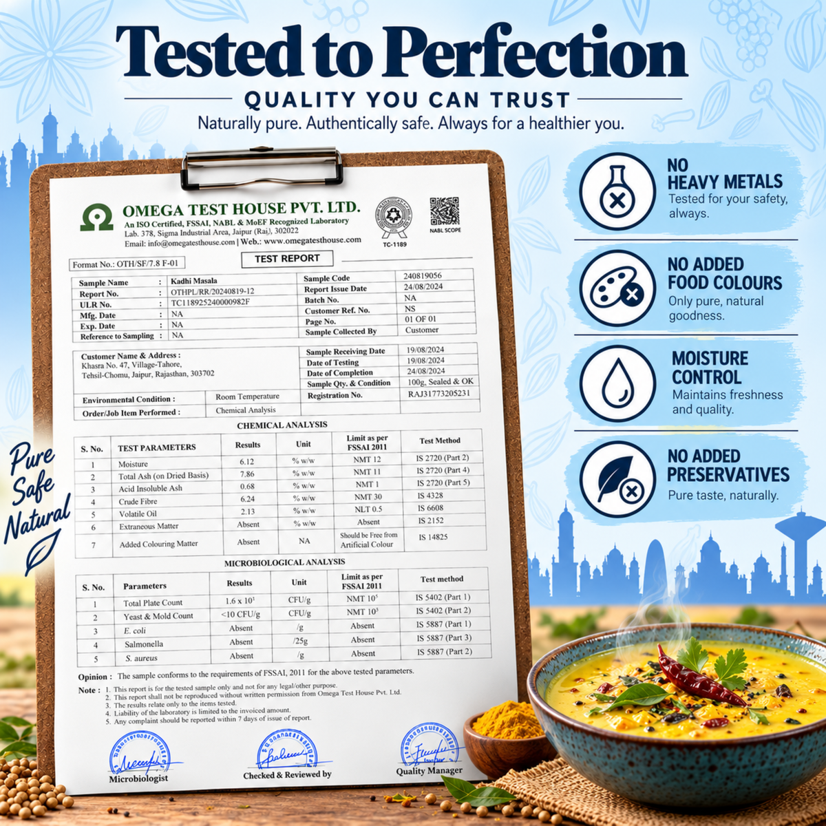 Pure Punjabi Style Kadhi Masala - Authentic North Indian Curry Spice Mix