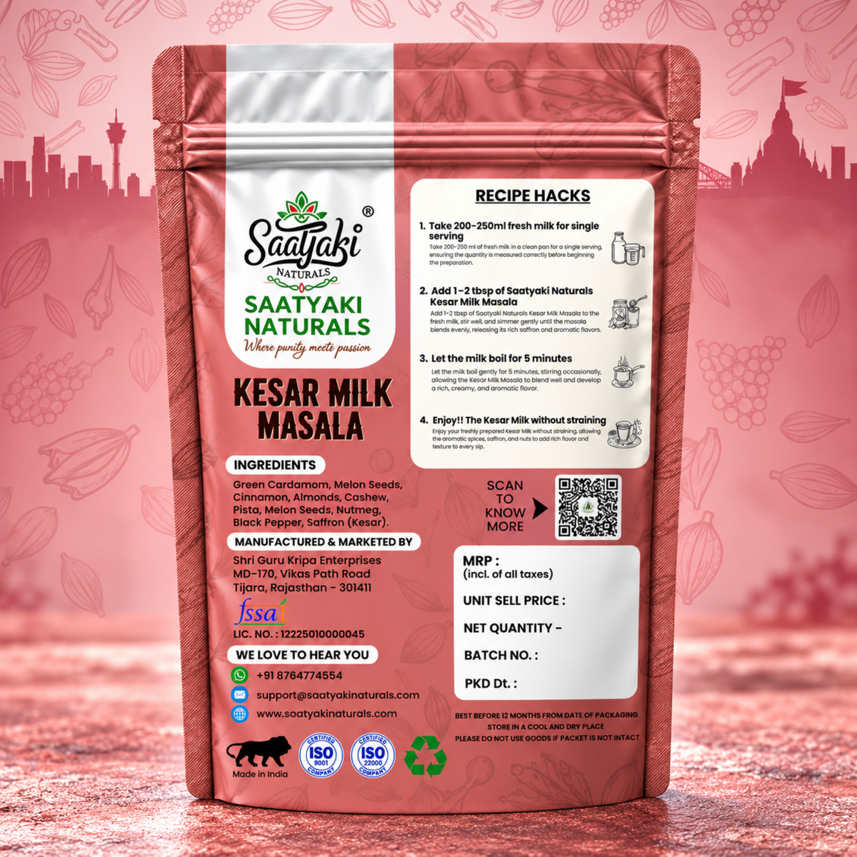 Kesar Milk Masala - Saffron & Dry Fruit Blend