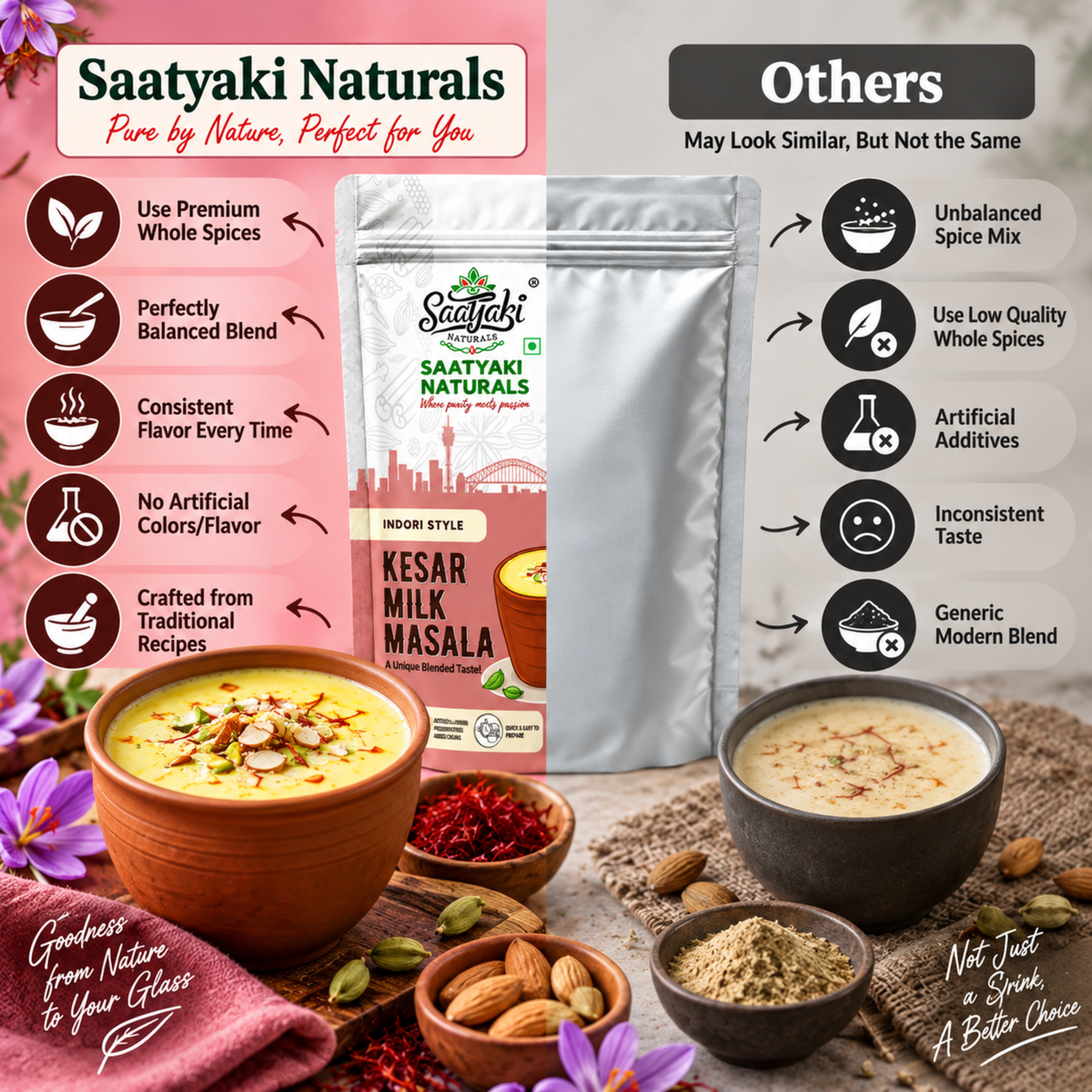 Kesar Milk Masala - Saffron & Dry Fruit Blend