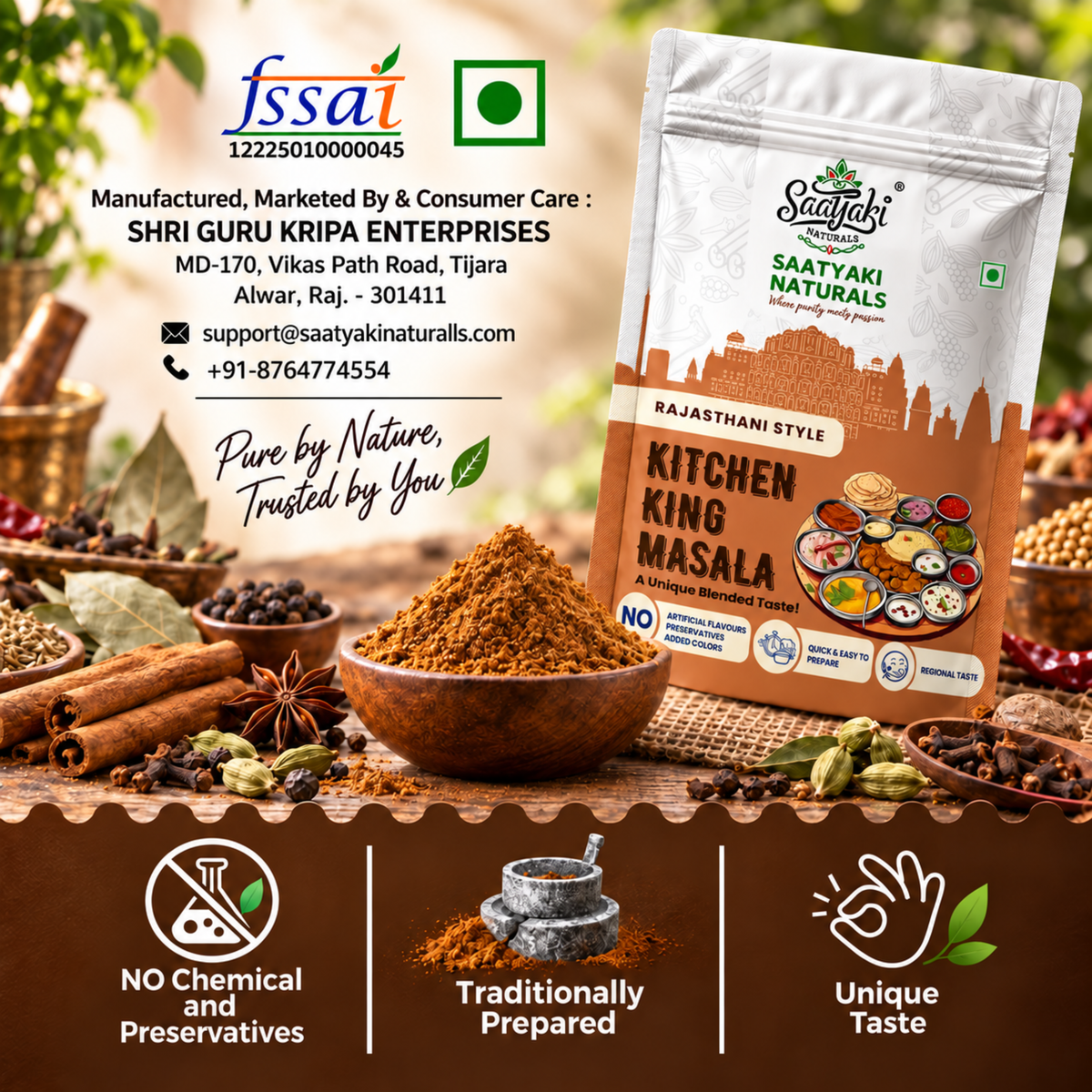 Rajasthani Kitchen King Masala - Premium Spice Blend
