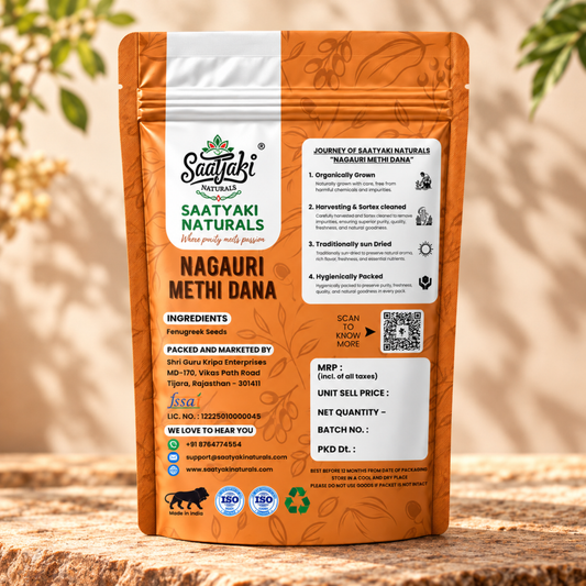 Nagauri Methi Dana - Premium Bold & Clean Fenugreek Seeds