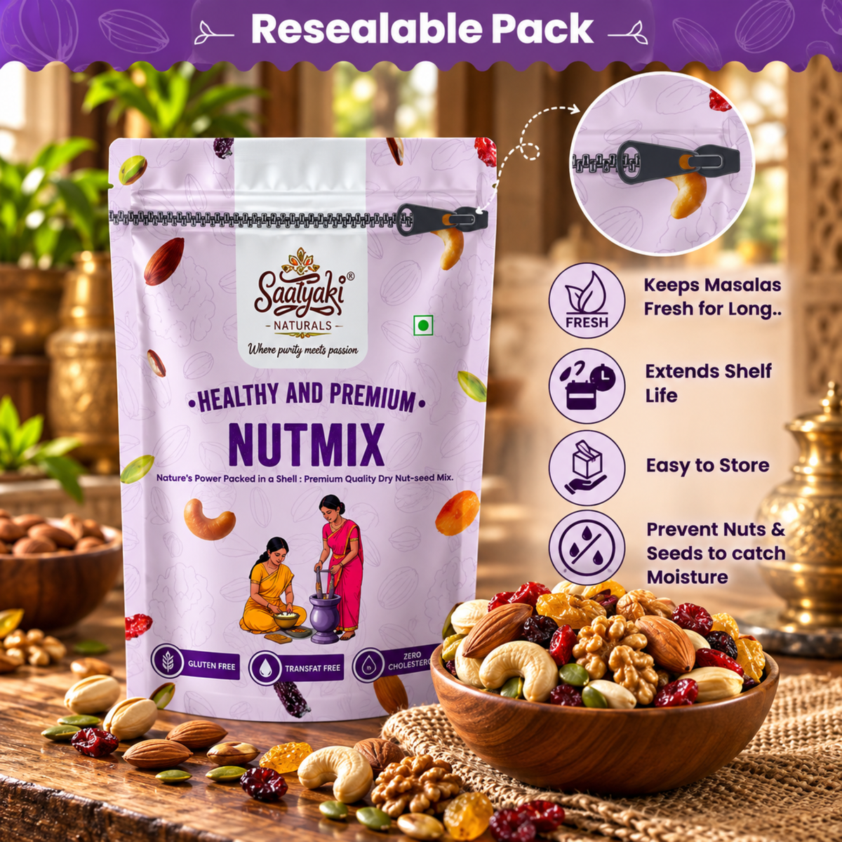 Premium Nutmix - Healthy Nuts & Seeds Mix