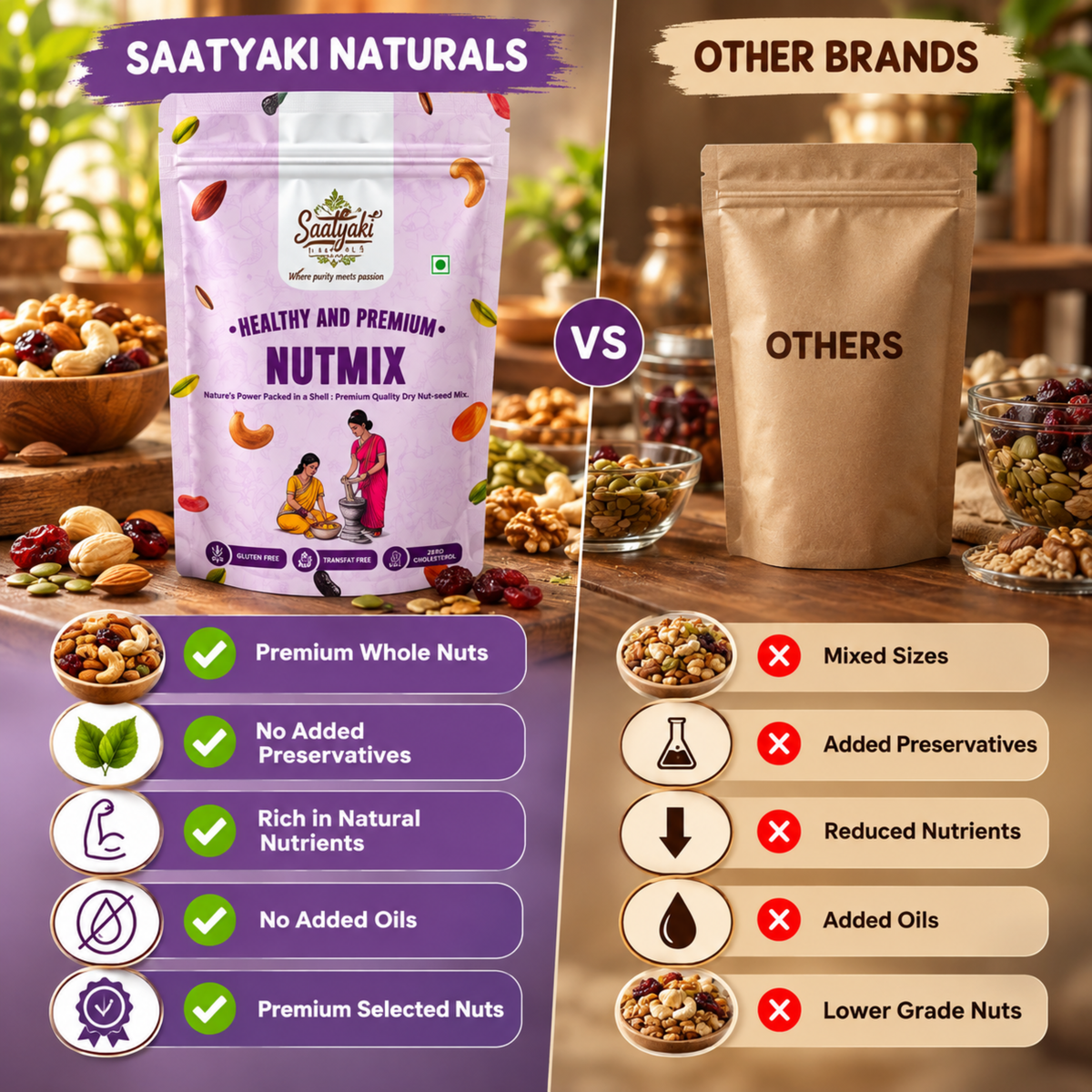 Premium Nutmix - Healthy Nuts & Seeds Mix