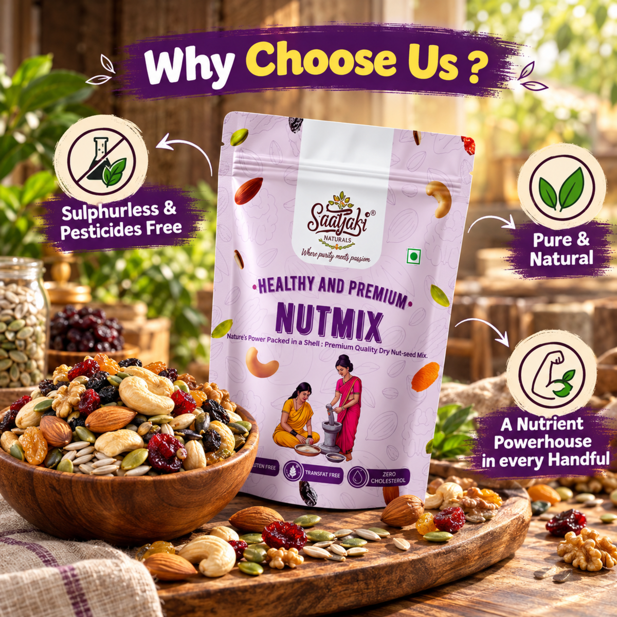 Premium Nutmix - Healthy Nuts & Seeds Mix