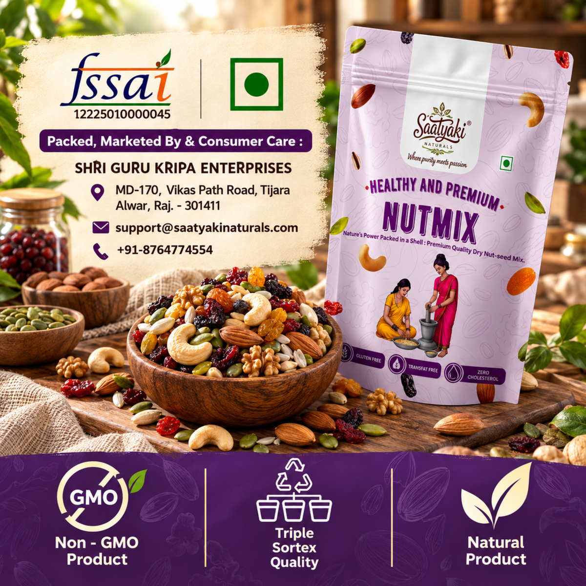Premium Nutmix - Healthy Nuts & Seeds Mix