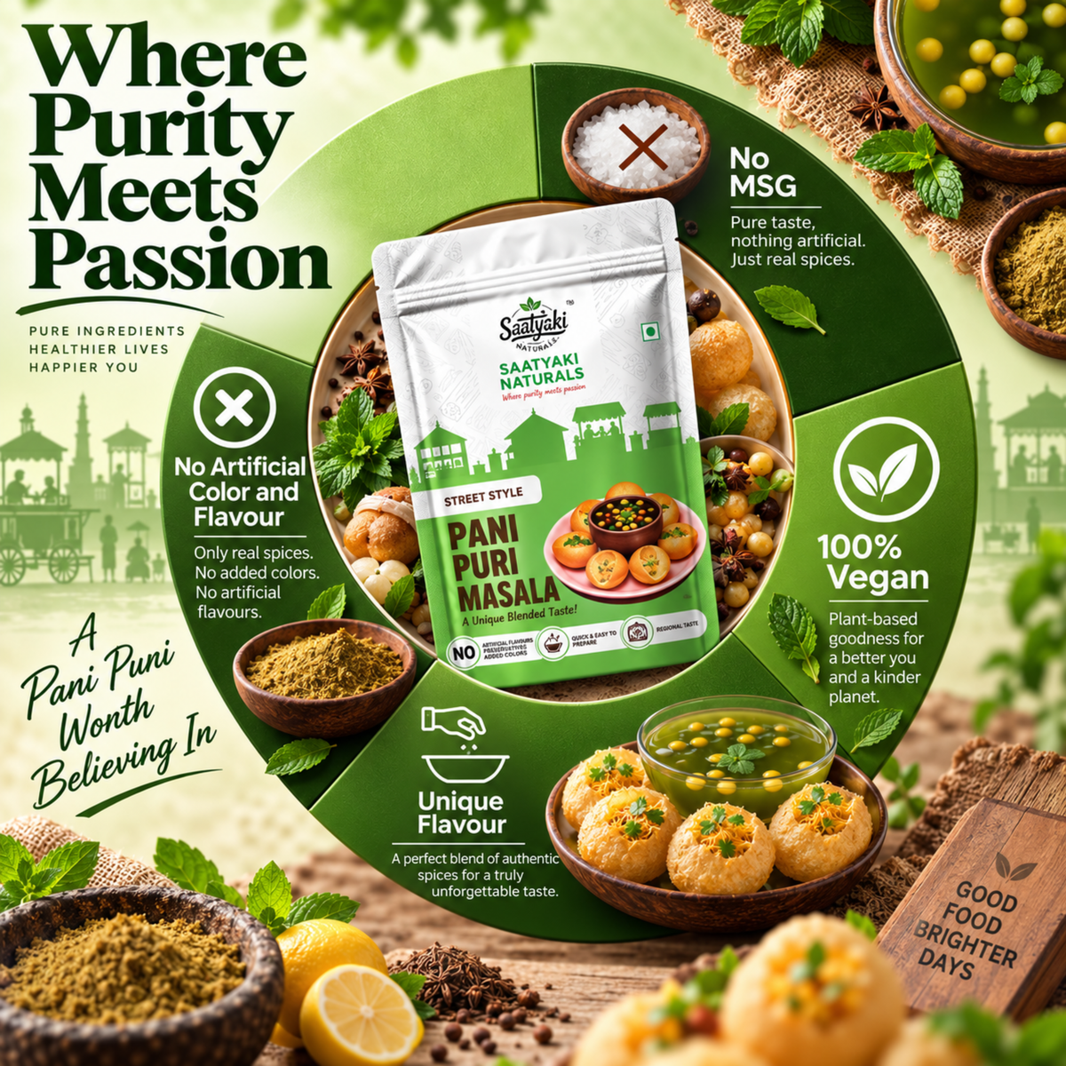 Pani Puri Masala -  Street Style Golgappe Masala