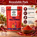 Red Chilli Powder - Stone Grounded, Pure & Stem Cut Lal Mirch Powder