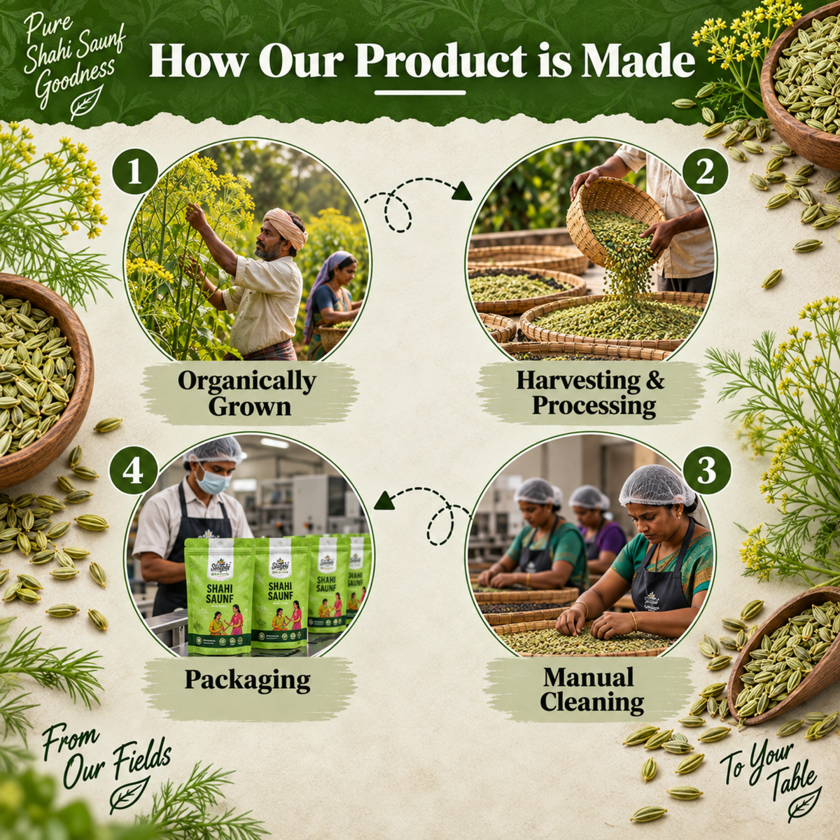 Shahi Saunf - Natural & Chemical-Free Fennel Seeds